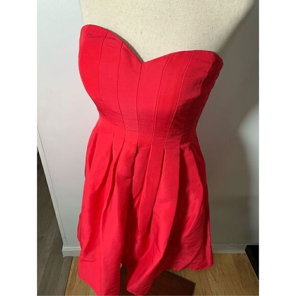 J crew strapless red dress size 2 - Picture 2 of 4